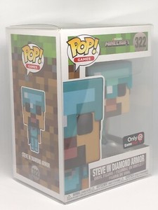 Funko POP! Games #322: Minecraft Steve in Diamond Armor Gamestop Exclusive! 889698264167 | eBay