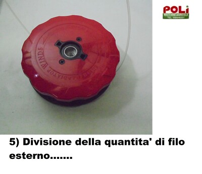 TESTINA DECESPUGLIATORE ECHO SHINDAIWA SUGIHARA DIATOP W5 D 130 10x1 25 Sx F.1.1.76.gp.4272 - Foto 3