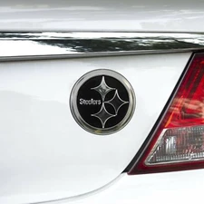 Fanmats 60281 Pittsburgh Steelers Molded Chrome Plastic Emblem