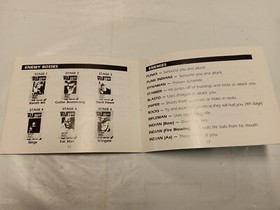 NES-Captain Commando Gun Smoke (Nintendo) MANUAL ONLY+PROTECTIVE BAG