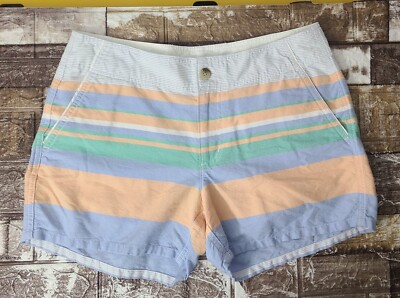 Columbia Sportswear PFG Women's Cotton Striped Shorts Size 8