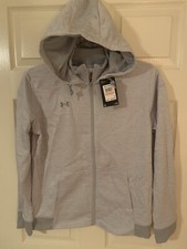 Under Armour 1370426-011 Women  s Full Zip Jacket. Color: Grey SMALL MSRP 70