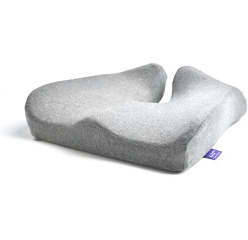 Cushion Lab Pressure Relief Seat Cushion for Long Sitting Hours Memory Foam Gray