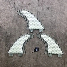 FCS Thruster Fins | 3pc Fins | Carbon Vector | Honeycomb | Shortboard | Funboard