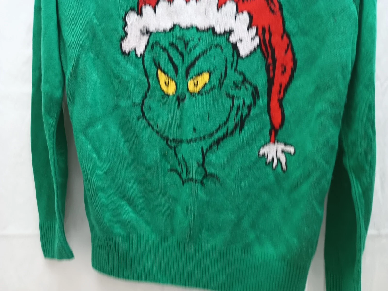 Seuss funny character Face Christmas Sweater Size S