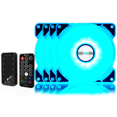 4Pcs LED Cooling Fan RGB 120mm 12V For Computer Case PC CPU w/ Remote Control US