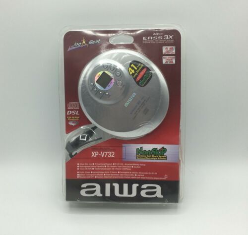 AIWA Reproductor CD Portatil Discman PCD-810RD Negro Azul Anti Shock  Incluye 2X Pilas, Auricular - Guanxe Atlantic Marketplace