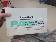 Radio Shack 4-Channel Stereo Microphone Mixer. 32-1106. Opened box, never used.