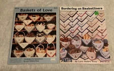 Vintage NOS Lot of 2 Graph-It BASKETS BORDERING LINERS Cross Stitch Booklets