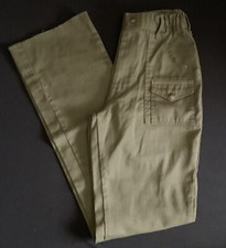 Vintage Boy Scouts Of America Pants Youth Size 14 Green Waist 27" BSA Scouting