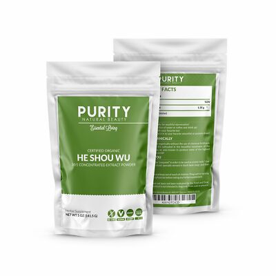 Certified Organic He Shou Wu - Large 5oz Bag of 30:1 Concentrated-Fo-ti