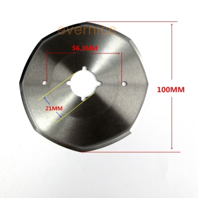 Knife 4'' 100Mm 8 Side Replacement Blade For Rotary Fabric Cutter