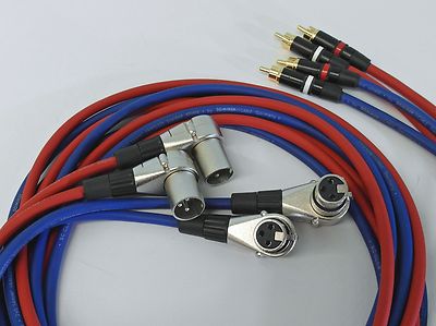 4x2,0 Meter XLR auf Profi Cinch Kabel Cinchkabel für Revox PR99 Studer A67 B67