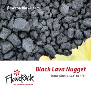 Flowerock 5lb Black Lava Rock Nugget 2 Pack Ebay