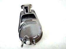 Small Big Block Chevy Chrome Saginaw Power Steering Pump Sbc Bbc 350 454 305 396