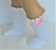 Socks White for 18 in American Girl Doll Clothes Accessory