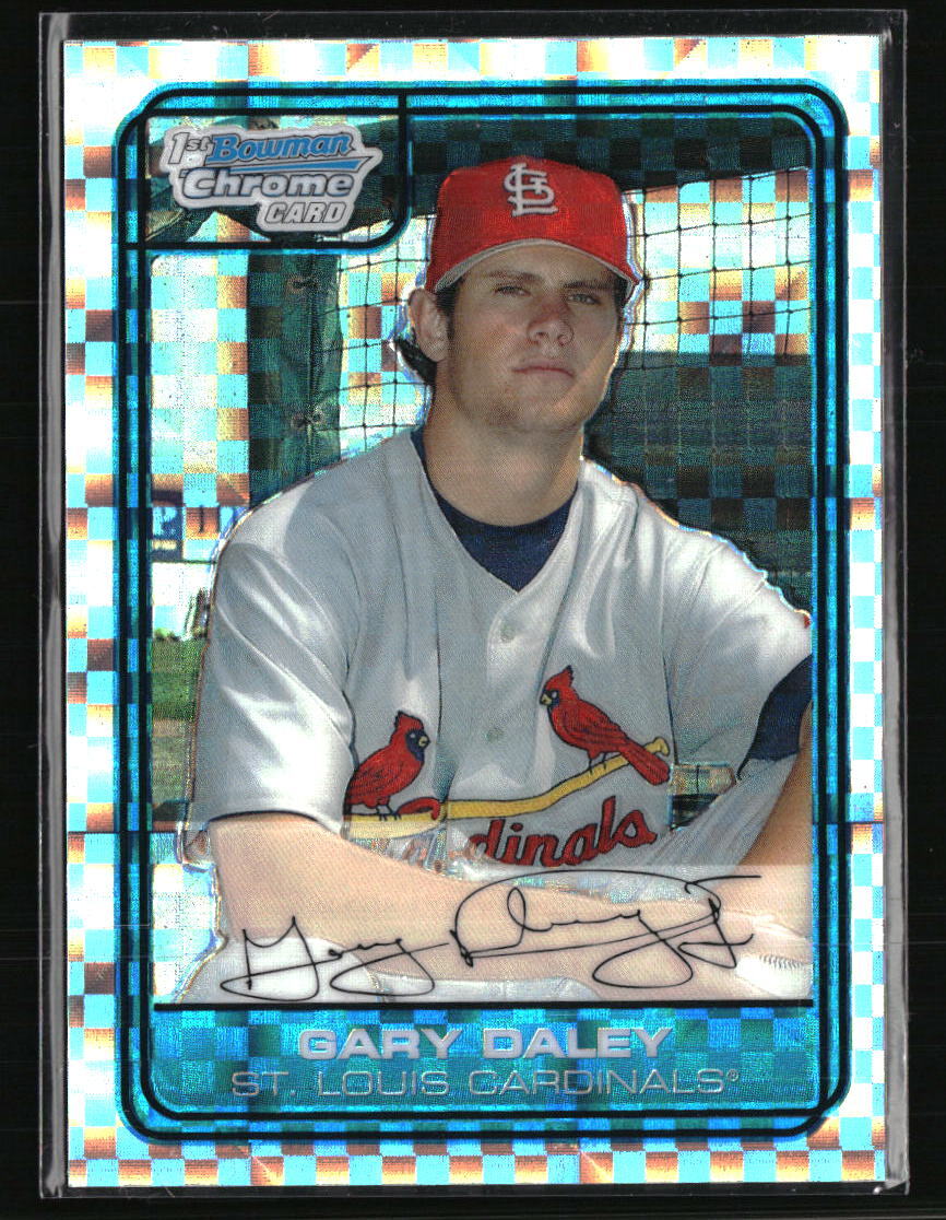 2006 Bowman Chrome Gary Daley #DP13 Rookie Card Serial Numbered /299