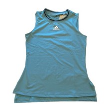 NWT adidas Women's Tennis Match Tank Performance Athletic Top Hazy Blue Size XS