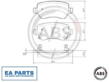 Brake Pad Set, disc brake for CHEVROLET OPEL KIA A.B.S. 37296