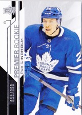 18-19 UD Premier Par Lindholm /299 Rookie Maple Leafs 2018