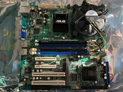 ASUS P5BV-M + Q9500 Core 2 Quad 2.83GHz CPU + 2GB Kingston RAM