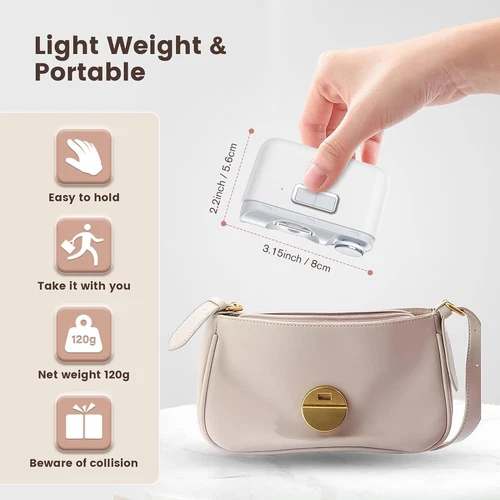 Cortaúñas Eléctrico Automático Recortadora Herramienta para el Cuidado de la Manicura Recargable 500MAH - Imagen 3 de 13