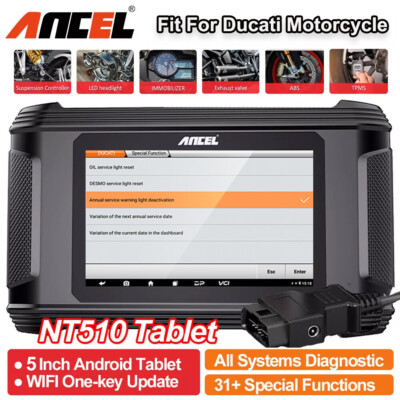 For Ducati Motorcycle Diagnostic Tool Full System OBD2 Scanner & Code Reader