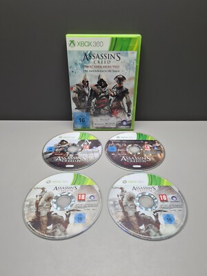 ASSASSINS CREED DIE AMERIKANISCHE SAGA MICROSOFT XBOX 360 PAL OVP - NO MANUAL!