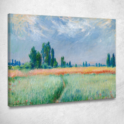 Il Campo Di Grano 1881 Claude Monet, mnt100 Gemälde auf Leinwand gedruckt
