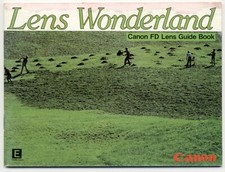 Canon Lens Wonderland FD Guide Book Instructions / Manual C-IE-097W - 1982 FAIR
