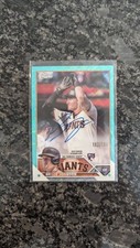 2023 Topps Chrome BRYCE JOHNSON RC Auto Aqua Wave /199, Giants Rookie