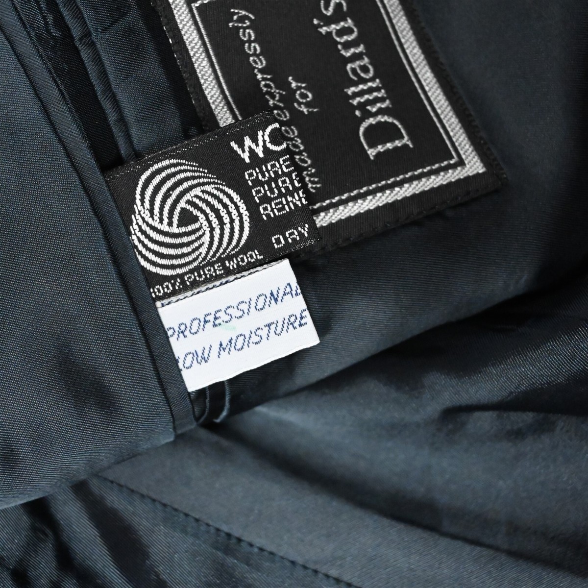 Vtg YSL Yves Saint Laurent 40S Blue France 100% Wool Mens