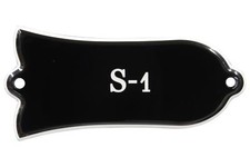 Engraved "S-1" Truss Rod Cover for Gibson Guitars 2ply B/W