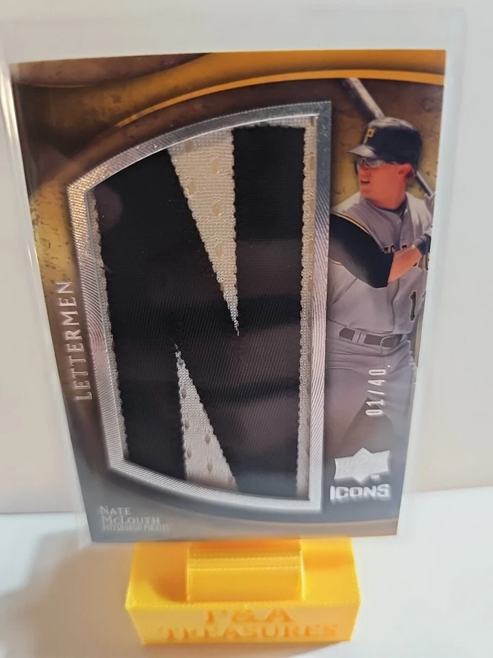 2009 Upper Deck Icons Lettermen 1/40 Nate McLouth (Letter N) #IL-MN - Image 2 of 3