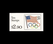 USA 1991 FLAG OLYMPICS #BK186 COMPLETE BOOKLET MNH