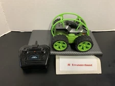 Sharper Image Green & Black Remote Control Orbit Tumbler RC Car Pre-Owned 🔥🔥🔥