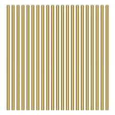 21 Pieces 3.0mm Brass Round Rods, Sutemribor Solid x 100mm, 