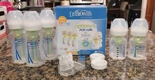 Dr Browns Natural Flow Anti-Colic Options Baby Bottle Newborn Set Wide Neck