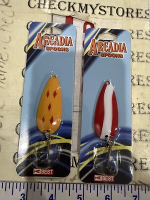 2X Best Tackle Arcadia Spoons  Fishing Lure