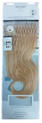 Balmain Fill In Extensions 40cm 10AA Natural Straight Human Hair 50 Stück