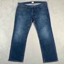 Hudson Jeans Mens 40x30 (Fit 41) Byron 5 Pocket Straight Dark Wash Denim Stretch