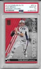 2018 DONRUSS ELITE #PC14 TOM BRADY PSA 10 GEM MINT PRIMARY COLORS SER. #90/99