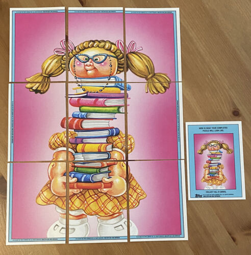 2022 Mülleimer Kinder GPK Buch Würmer gestapelt Stella hellblau Puzzle B - Bild 1 von 12