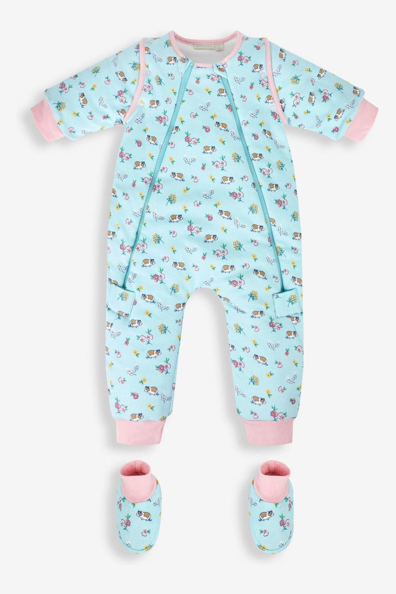 JOJO MAMAN BEBE Sleep Snuggler 2-3Y NEW SLEEPING BAG Suit REMOVABLE  ARMS - Main Image