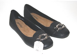 faded glory women's buckle toe flat