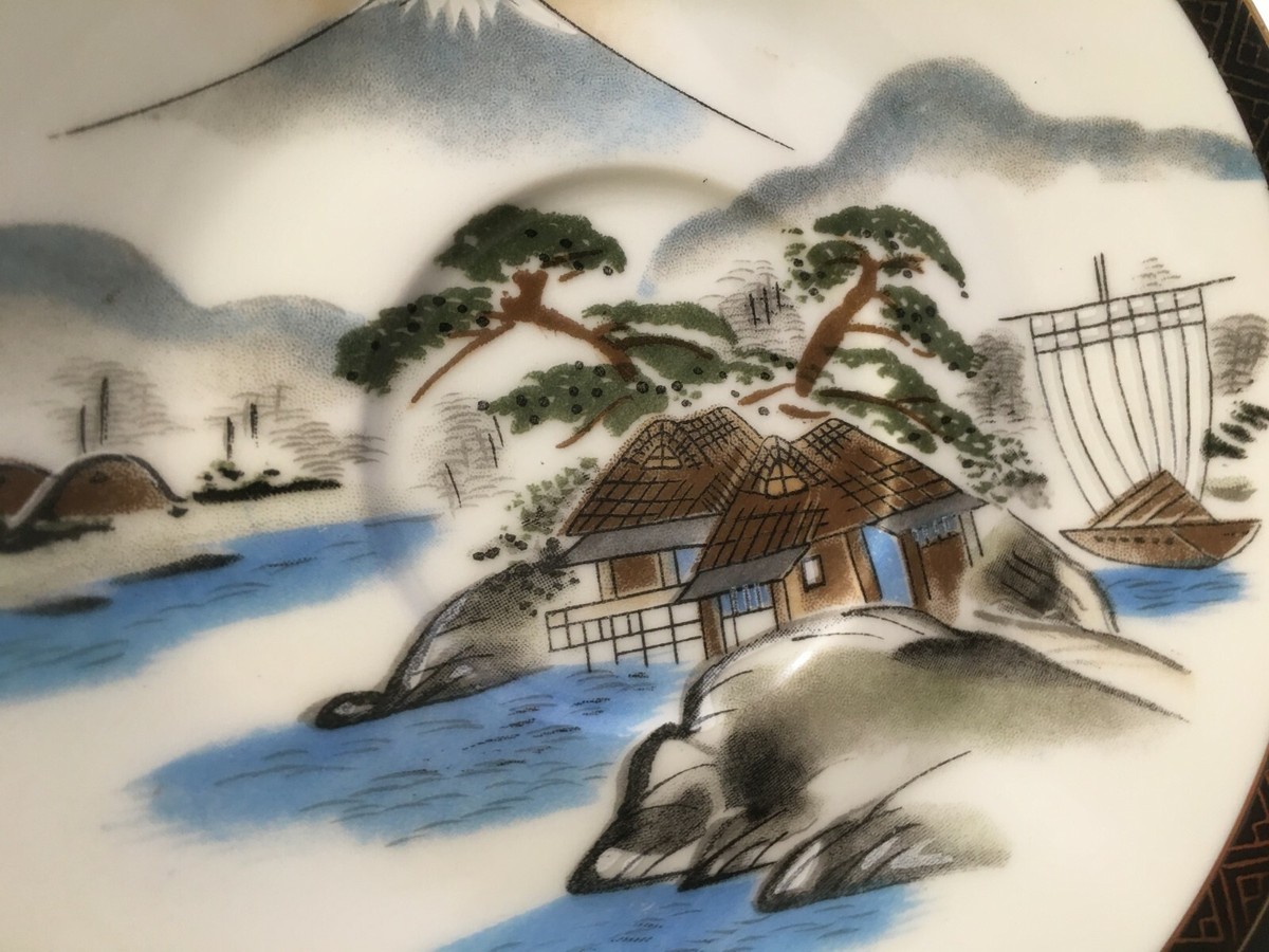 TOKAI CHINA NAGOYA JAPAN SAUCER PLATE MT FUJI JAPANESE HOME
