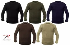 Rothco Acrylic Military Crew Neck Army Commando Sweater Uniform (Choose Sizes)