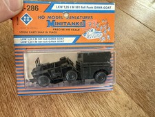Roco Precise HO Scale Minitanks LKW 1,25 t m 561 6x6 Funk Gama Goat sealed pack