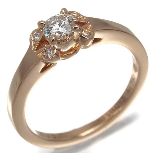 Auténtico Anillo Cartier Diamante 0.23ct F VS1 EX Bailarina EU50 18K 750 Oro Rosa / Foto 2 de 4