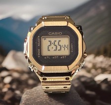 Casio Ring Watch Gold CRW-001G-9JR w/Size adjusting spacer Limited Model NEW